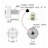 25pcs Black Silver 6#-32x5/6/8mm PC Case Power Supply PSU Hard Drive Motherboard Phillips Head Mount Fix Screw DIY Computer B TREXCFGH(Silver,6-32x6mm) view 3