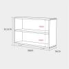 CAOJLjiaxiang-2012 CD-Holder Desktop CD Storage Rack Blu-ray disc Collection Display Cabinet Double-Layer CD Cabinet Solid Wood Retro Storage Rack Record Player Stand view 2