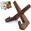 CAOJLjiaxiang-2012 CD-Holder Wooden Recipe Book Stand CD Record Plate Display Shelf Tabletop Photo Frame Rack Table Easel Cookbook Holder for Kitchen Record Player Stand view 3
