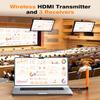 Coolpie Wireless HDMI Transmitter and 3 Receivers: 4K Decode 1080P Full HD Output, 350FT/100M Long Range, 5.8G Extender Plug & Play Low Lag for Streaming Video/Audio Multiple TV/Monitor/Projector view 2
