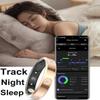 CNBRO Smart Ring Ultra Narrow Heart Rate Monitor Diamond Comfortable Sleep Ring Health Fitness Tracker Pedometer Step Counter Calories Waterproof Ladies Smart Rings for Women Men Anillo Inteligente view 4