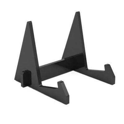 CAOJLjiaxiang-2012 CD-Holder CD Display Rack Acrylic Tablet Holder Book Recipe Book Shelf Magazine Holder Triangular Detachable Book Picture Frame Record Player Stand(Black)