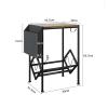 CAOJLjiaxiang-2012 CD-Holder Home CD Storage Rack Carbon Steel Creative Living Room Small Side Table Vinyl Record Storage Rack Simple Bookshelf Record Player Stand view 2