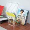CAOJLjiaxiang-2012 CD-Holder Vinyl Record Display Holder Tabletop Acrylic Storage Stand - Clear LP Rack Vinyl Record Shelf for 12or 7Singles, Holds up to 50 Album Lp's Record Player Stand view 2