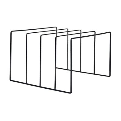 CAOJLjiaxiang-2012 CD-Holder LP Vinyl Record Display Shelf, Black Metal Wire Vinyl Record Holder Turntable Record Collection Storage Shelf Tabletop Exhibit Stand Record Player Stand(Small)