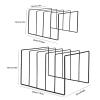 CAOJLjiaxiang-2012 CD-Holder LP Vinyl Record Display Shelf, Black Metal Wire Vinyl Record Holder Turntable Record Collection Storage Shelf Tabletop Exhibit Stand Record Player Stand(Small) view 2