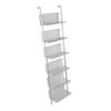 CAOJLjiaxiang-2012 CD-Holder Vinyl Record Storage Rack, 3/6 Tier Floor Standing Metal Shelf Bookshelf, Wall Mounted Document, Newspaper and Magazine Display Storage Record Player Stand(Large) view 1
