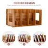 CAOJLjiaxiang-2012 CD-Holder CD Container Table Top Bookshelf Simple Office Record Rack Supply Desktop Storage Organizer Files Record Player Stand view 3
