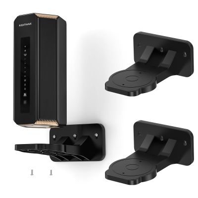 Wall Mount for Orbi WiFi 7 Router - Compatible with Orbi 970, 870, 770 Series & Nighthawk Wi-Fi 7 Mesh Systems, Orbi Secure Bracket Holder for Save Space & Boost Signal (RBEWMB-10000S) (Black, 2-Pack)