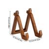 CAOJLjiaxiang-2012 CD-Holder Retro Wooden Display Rack Sturdy Practical Records Storage Holder Handmade Picture Frame Stand for Bedroom Cafe CD Record Player Stand view 2