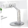 NUOBESTY Adjustable Foldable Aluminum Alloy Tablet Stand for Desk Portable 3 Rotating Holder Compatible and Tablets Silver view 3