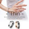 CNBRO Smart Ring Ultra Narrow Heart Rate Monitor Diamond Comfortable Sleep Ring Health Fitness Tracker Pedometer Step Counter Calories Waterproof Ladies Smart Rings for Women Men Anillo Inteligente view 2