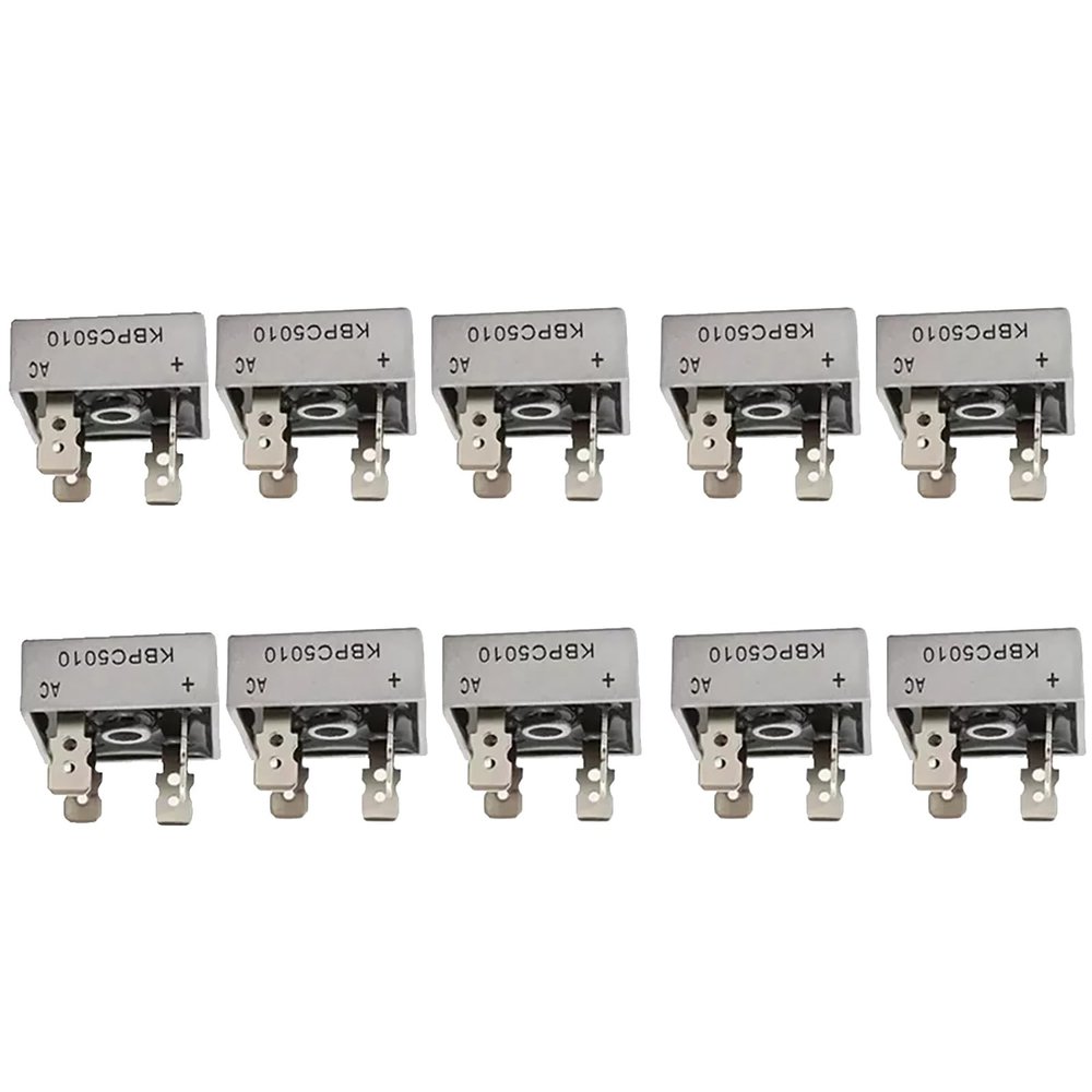 Replace 1000V 50A Metal Case Single Phase Diode Bridge Rectifier, 10Pcs