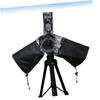 NUOBESTY Camera Rain Cover with Drawstring Arm Protectors Flexible Lens Protector for Photography Rainy Conditions Black view 2