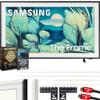 Samsung QN50LS03FA 50" The Frame QLED 4K AI TV (2025) Bundle with Modern White Bezel, CPS 26 Month Protection, Slim Flat Mount, 2X HDMI Cables & Deco Gear Complete Home Theater Beginner's Guidebook view 1