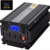 1pcs Power Inverter, 2500W Modified Sine Wave Inverter, 12V to AC 120V Car Converter, with Display, Remote Controller, LED view 1