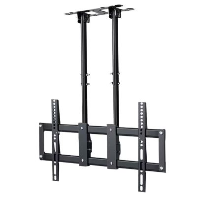 Adjustable Height Double Pole Single Screen TV Mount - Ceiling TV Mount - Double Pole Hanging TV Bracket Fits 40-90/60-110 Inch LED Flat Panel Display,60,110in tv (40)