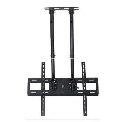 Double Pole Single Screen Ceiling TV Mount Bracket, Tilt Swive TV Mount, for 60-100inch TVs, with Loading 176 Lbs TV Bracket (12.5m)