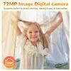 5K Digital Camera, 72MP Digital Cameras for Photography, UHD Autofocus Point and Shoot Compact Camera with Flash for Kids, Small Portable Vlogging Camera for YouTube with 2.8" Screen, 16X Zoom view 3