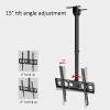 Adjustable Ceiling TV Mount Bracket, Fits 32-55inch LED Screen Display, 110 Lb Load Capacity, Black TV Bracket (34m) view 3