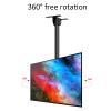 Adjustable Ceiling TV Mount Bracket, Fits 32-55inch LED Screen Display, 110 Lb Load Capacity, Black TV Bracket (34m) view 4