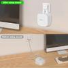 CUUTHOO Wall Mount Bracket for eero 7, Space-Saving Outlet Wall Mount for Eero 7 Router, Cable Management, Fits Vertical/Horizontal Outlets | White (3 Pack) view 2