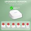 CUUTHOO Wall Mount Bracket for eero 7, Space-Saving Outlet Wall Mount for Eero 7 Router, Cable Management, Fits Vertical/Horizontal Outlets | White (3 Pack) view 3