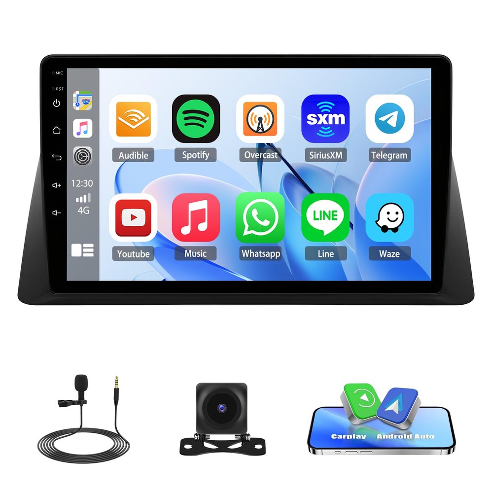 10.1'' Android Car Radio for Honda Accord 8th 2008 2009 2010 2011 2012 2013 Stereo, Touch Screen for Accord 8th Car Stereo with Carplay Android Auto/Bluetooth/GPS/WiFi/FM/AHD Backup Camera/MIC
