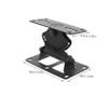 Uonlytech Wall Mount Speaker Stand Bracket Center Speaker Rack Holder for Surround Easy Installation Vertical Style view 2