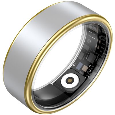 CNBRO Smart Ring Heart Rate Monitor Comfortable Sleep Ring Health Fitness Tracker Step Counter Calories Pedometer Waterproof Ladies Smart Rings for Women Men, No Subscription Fee