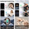 CNBRO Smart Ring Heart Rate Monitor Comfortable Sleep Ring Health Fitness Tracker Step Counter Calories Pedometer Waterproof Ladies Smart Rings for Women Men, No Subscription Fee view 2