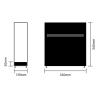CAOJLjiaxiang-2012 CD-Holder Vinyl Record Holder, Desktop Record Storage Box with Stainless Steel Feet, Large Capacity Acrylic Vinyl Record Storage Rack Cube Record Player Stand view 2
