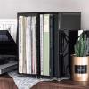 CAOJLjiaxiang-2012 CD-Holder Vinyl Record Holder, Desktop Record Storage Box with Stainless Steel Feet, Large Capacity Acrylic Vinyl Record Storage Rack Cube Record Player Stand view 3