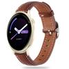 20mm Genuine Leather Soft Strap Quick Release Wristband Compatible with Garmin Vivoactive 6, Vivoactive 5, Vivoactive 3 smartwatch for Women (Brown) view 1