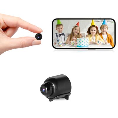BEEDMXU Smallest Wireless WiFi Security Camera, 1080P HD Home Office Car, Indoor Stroller with Motion Detection Smart Night Vision Mini Surveillance Camera