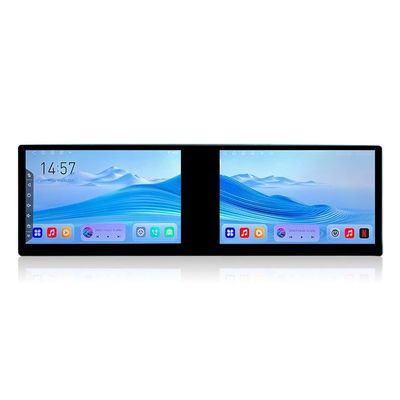 21.6" Dual Screen Octa Core 4G+64G Car CarPlay Android Auto Navigation Android Stereo GPS Radio Display IPS Touchscreen Headunit Tablet Media Player for Right Hand Driving Car(RHD)