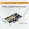 Buacoz PCIe 4.0 x1 to M.2 NVMe SSD Adapter Card - Single Port Full Speed M.2 NVME SSD Expansion Card with Heatsink,M-Key Converter, Plug Play for Desktop PC view 4