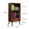 CAOJLjiaxiang-2012 CD-Holder Solid Wood Vinyl Record Cabinet CD Rack Storage Cabinet Gramophone Cabinet Floor-Standing Small Bookshelf Magazine Cabinet Living Room Side Cabinet Record Player Stand view 2