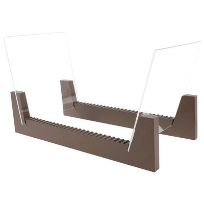 CAOJLjiaxiang-2012 CD-Holder CD Storage Rack Wood Magazine Album Record Display Stand Large Capacity Deskop Holder for Home Art Collection Decor Record Player Stand(Brown)