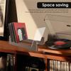 CAOJLjiaxiang-2012 CD-Holder CD Storage Rack Wood Magazine Album Record Display Stand Large Capacity Deskop Holder for Home Art Collection Decor Record Player Stand(Brown) view 3