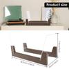 CAOJLjiaxiang-2012 CD-Holder CD Storage Rack Wood Magazine Album Record Display Stand Large Capacity Deskop Holder for Home Art Collection Decor Record Player Stand(Brown) view 4