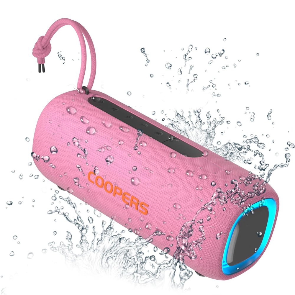 Portable Bluetooth Speaker, Wireless Bluetooth Speaker with Clear Loud Stereo Sound, IPX5 Waterproof Speakers with RGB Lights, BT5.3, Long Playtime, TWS Pairing for Home Outdoor Party Beach Travel