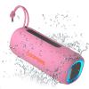 Portable Bluetooth Speaker, Wireless Bluetooth Speaker with Clear Loud Stereo Sound, IPX5 Waterproof Speakers with RGB Lights, BT5.3, Long Playtime, TWS Pairing for Home Outdoor Party Beach Travel view 1
