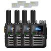 4 Pack Global Walkie Talkie Unlimited Range Fast 4G PoC Radio PTT Two Way Radio for Logistics Company, Hotel and Event Management view 1