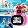 Kids Water Proof Camera, 1080P Children Underwater Selfie Video Camera Camcorder, with 32GB Card, Christmas Birthday Gifts for 3-12 Boys Girls () view 4