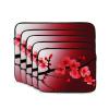 Red Cherry Blossom Laptop Sleeve for Women Men, 15 Inch Waterproof Laptop Bag Lightweight Notebook Computer Cover Bag view 2