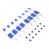 4Pair Blue Plastic Colorful Propellers Blade Wing Probs for DJI Mini 3 Pro Drones view 2