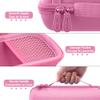 Aenllosi for JBL Flip 7/ Flip 6/ Flip 5 Protable Bluetooth Speaker Hard Case with Adjustable Shoulder Strap+JBL Flip 7 Protable Bluetooth Speaker Silicone Cover CasePink view 3