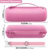 Aenllosi for JBL Flip 7/ Flip 6/ Flip 5 Protable Bluetooth Speaker Hard Case with Adjustable Shoulder Strap+JBL Flip 7 Protable Bluetooth Speaker Silicone Cover CasePink view 4