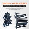 100Pcs Nylon Universal Cable Tie Buckle, Heavy Duty Self-Locking Zip Ties Holder, Cable Tie Buckle Through Nail, Multipurpose Plastic UV Resistant Cable Ties Tool for Car Daily Repair (200pcs) view 3